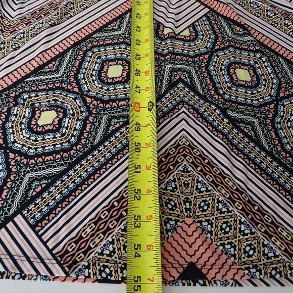 London Style Keyhole Maxi Dress Women Size 12 Sleeveless Geometric Casual Vacay - Picture 10 of 10